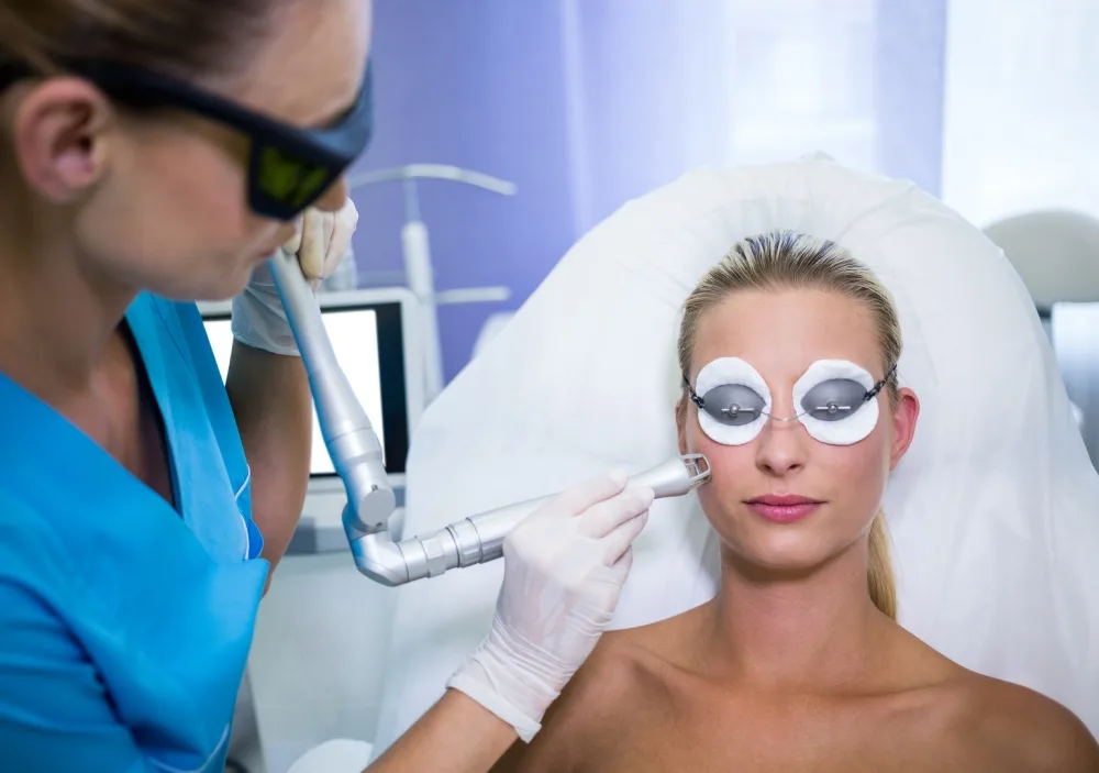 Laser skin treatment